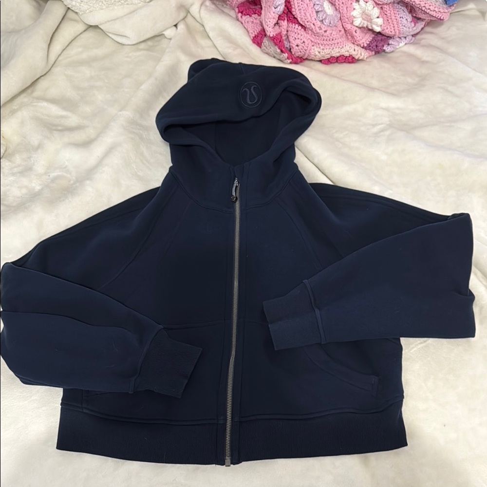 Lululemon Navy Scuba full zip Hoodie